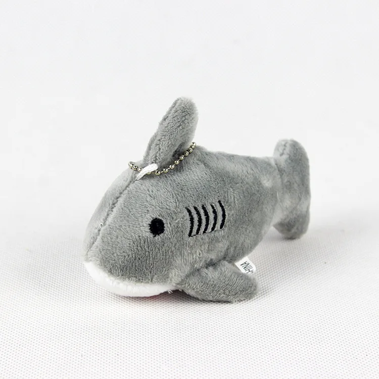 Manufacturers Wholesale Shark Plush Toy Pendant Marine Animal Shark Doll Plush Toy Creative 10cm Cartoon Small Shark Gift