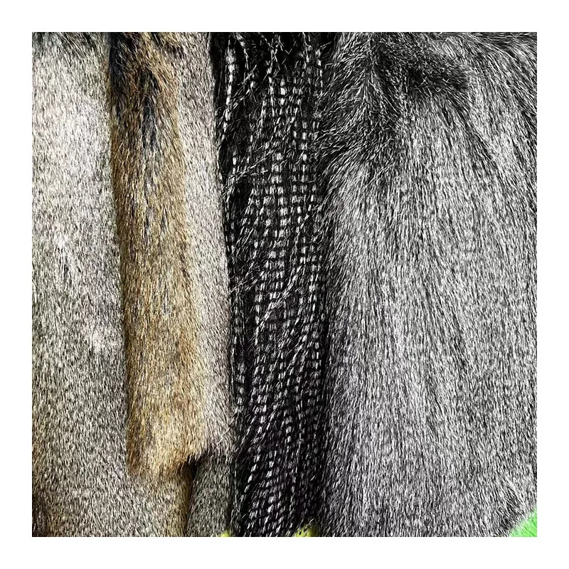 Clearance Different Hair Tall Faux Fur 100% Polyester Fabric Stock