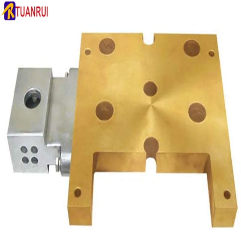 Custom cast copper heating plate for air trough