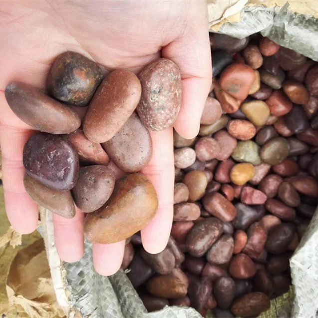 Wholesale Hot Sale Natural River Stone Red Polished Pebbles&Cobbles From Cobble Supplier For Landscaping