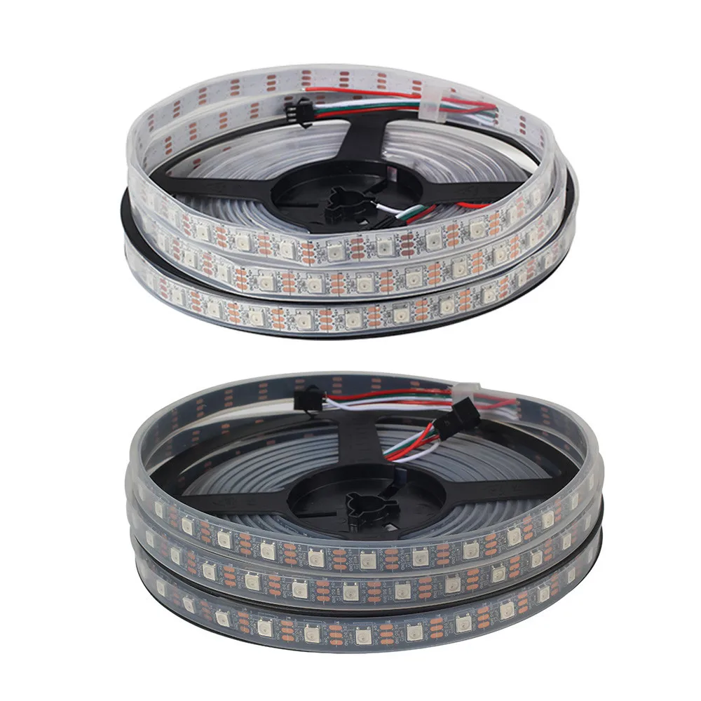 Новое поступление Ws2812b Rgb 5 В водонепроницаемые светодиодные полосы 30 60 90 144