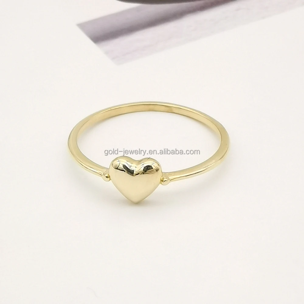 Роскошное женское золотое кольцо в форме сердца 14k 9k настоящее