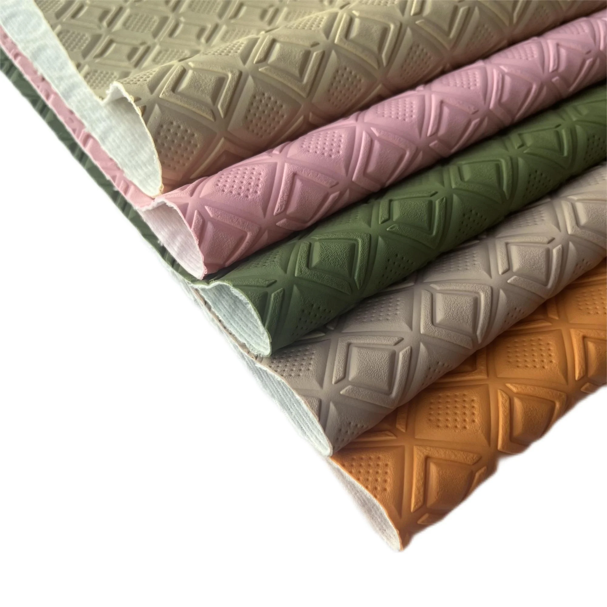 PVC Artificial Leather New Arrival Customized Design Backing Quality Fabric for Bags Sofa Furniture Bed Car Seat Cover Decorate