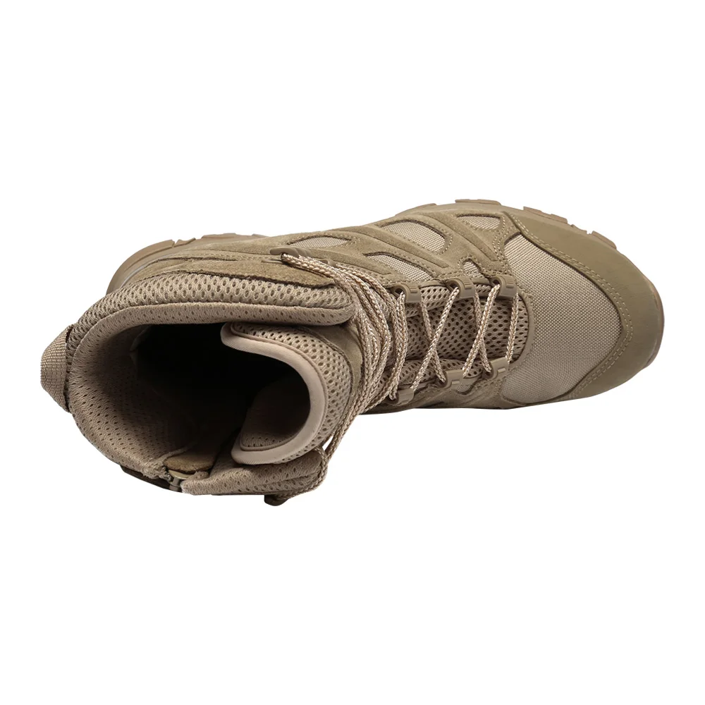 High Quality Outdoor Desert Tactical Steel Toe Safety Combat Boots for Men