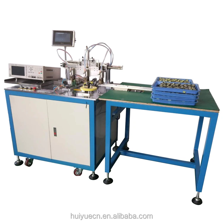 Switching power transformer automatic assembly magnetic core wrapping tape testing machine