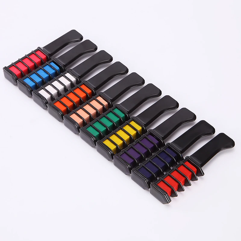 Hot sale hairdressing hair dyeing Washable Safe Hair Dye For Party Gift Temporary Hair Chalk Comb