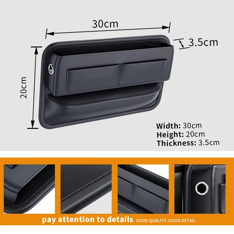 Auto Console Side Storage Box Car Organizer Front Seat Car Seat Gap Filler Organizer