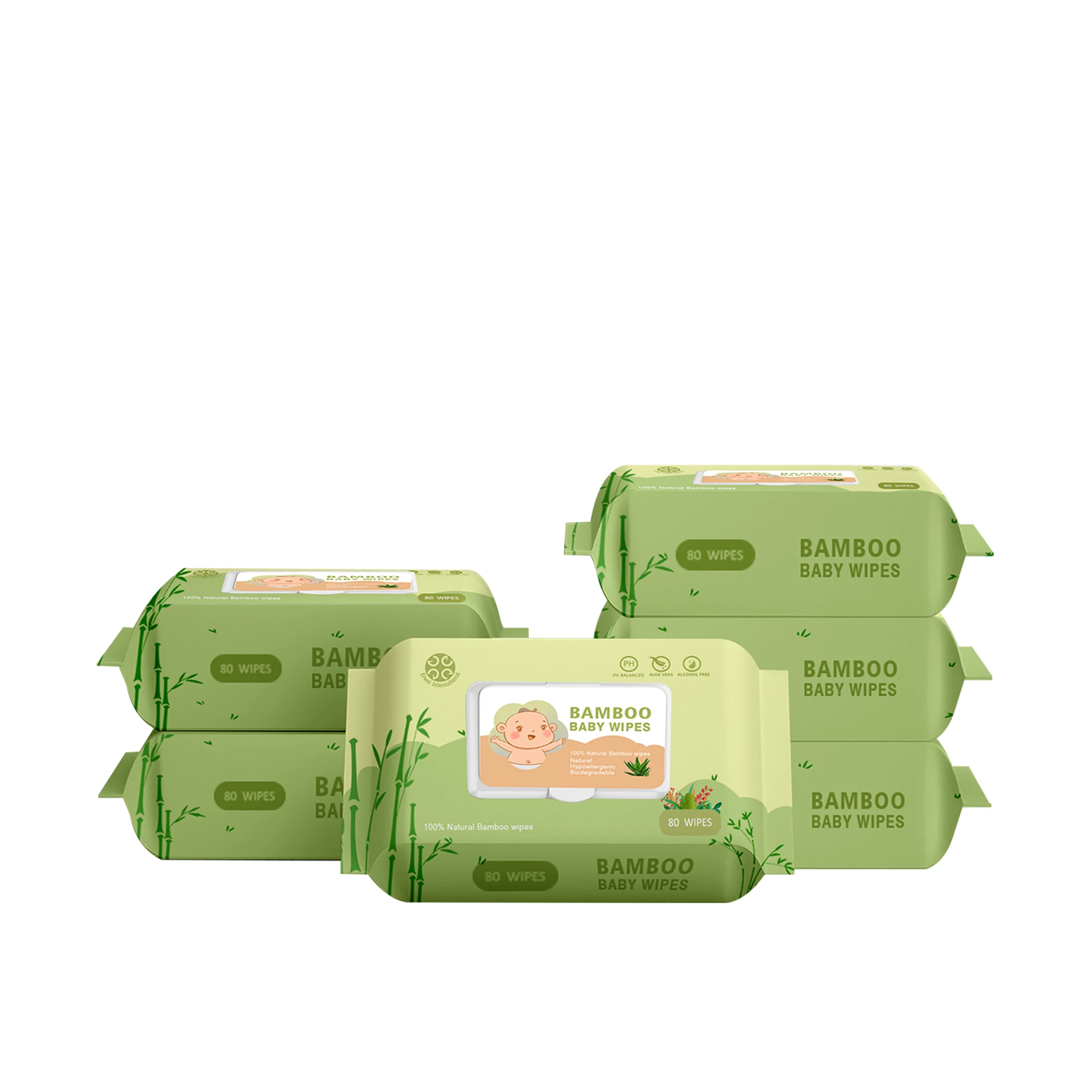 Reusable Bamboo Facial Dry Baby Hands and Mouth Cleaning Wipes