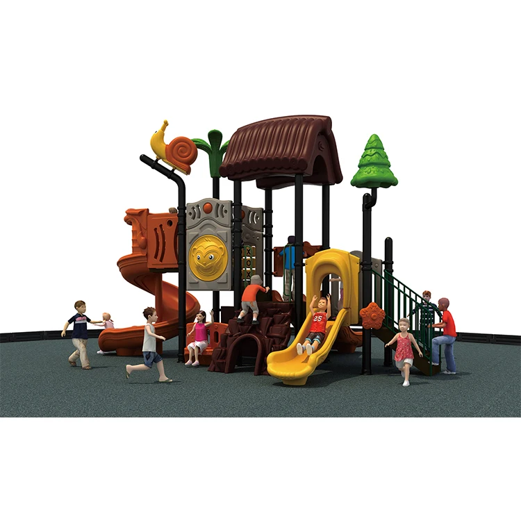 Commercial high quality kids Outdoor Playground Equipment large Plastic Slides