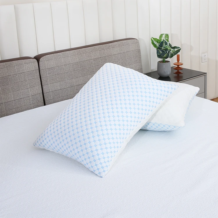 Dual-use Orthopedic Sleeping Bamboo Shell Shredded Filling Gel Cooling Pillow Hybrid Cervical Cool Cloud best Memory Foam Pillow
