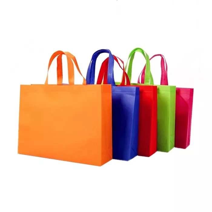 Reusable Non Woven Tote Shopping Bag Customprinted Non woven Fabric Spunbond Bag