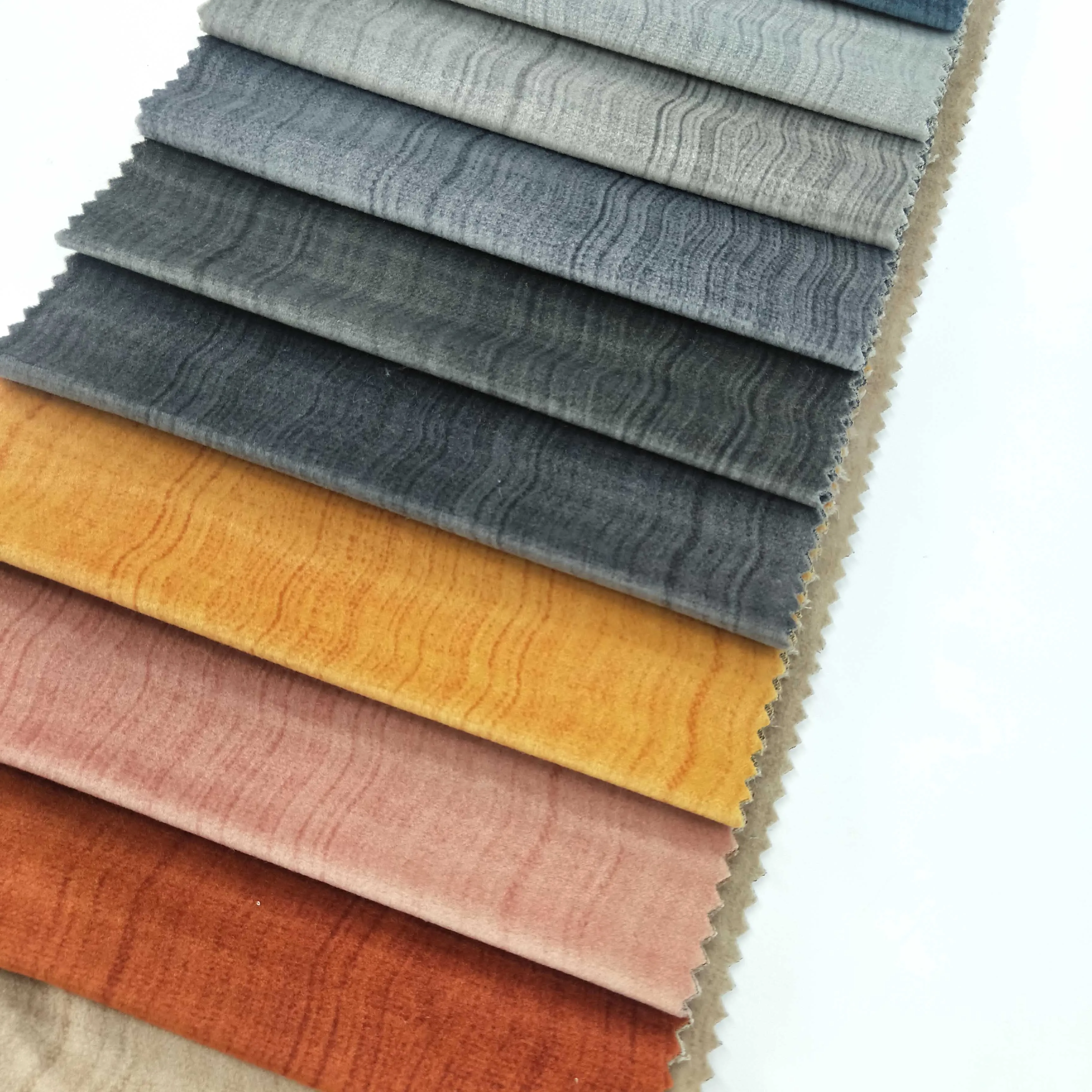 2022 New Free sample factory price good ready custom design Metal printed metallic 280 cm velvet fabric for sofa curtain