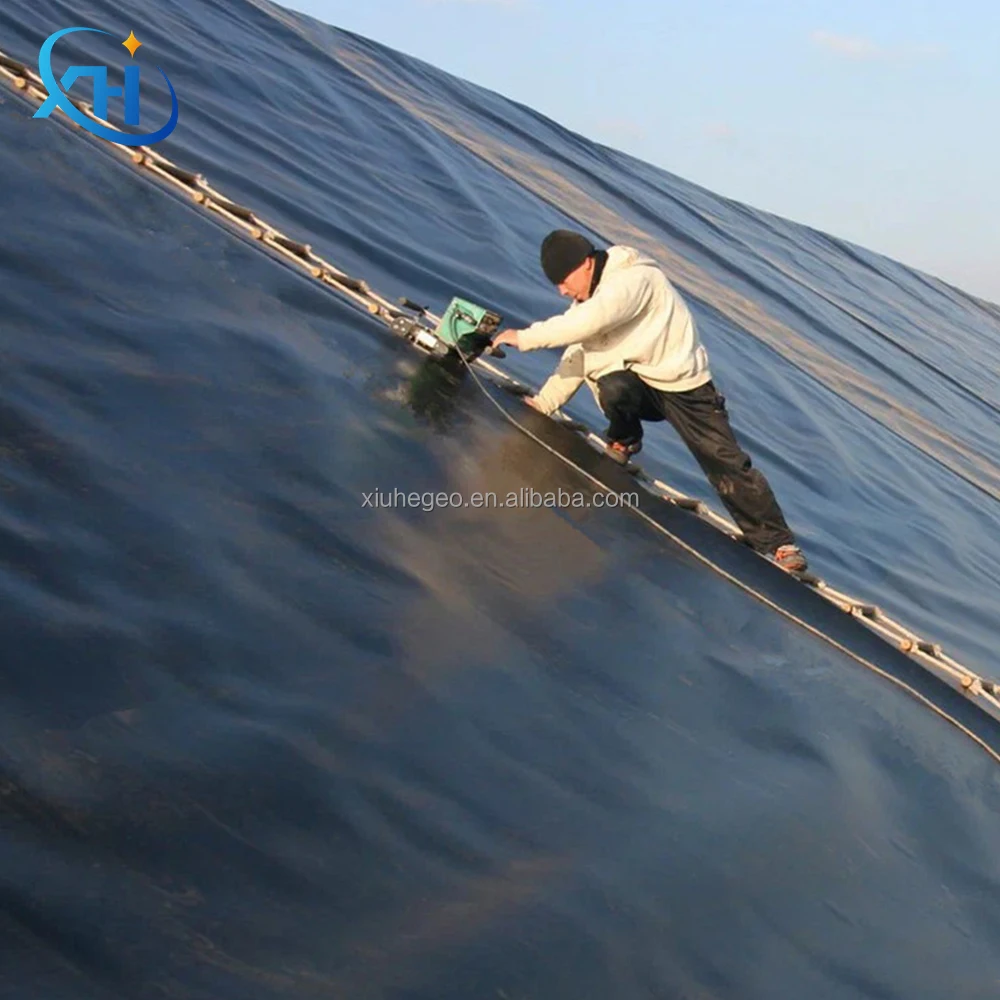 PVC EPDM LLDPE HDPE 0.5-2mm Plastic Sheet Watertight Water Geomembrane impermeable barrier