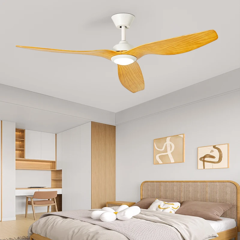 Modern Simple LED Ceiling Fans with Remote Control BLDC DC Motor 3 Blades for Home-Silient Living Room & Bedroom Fans