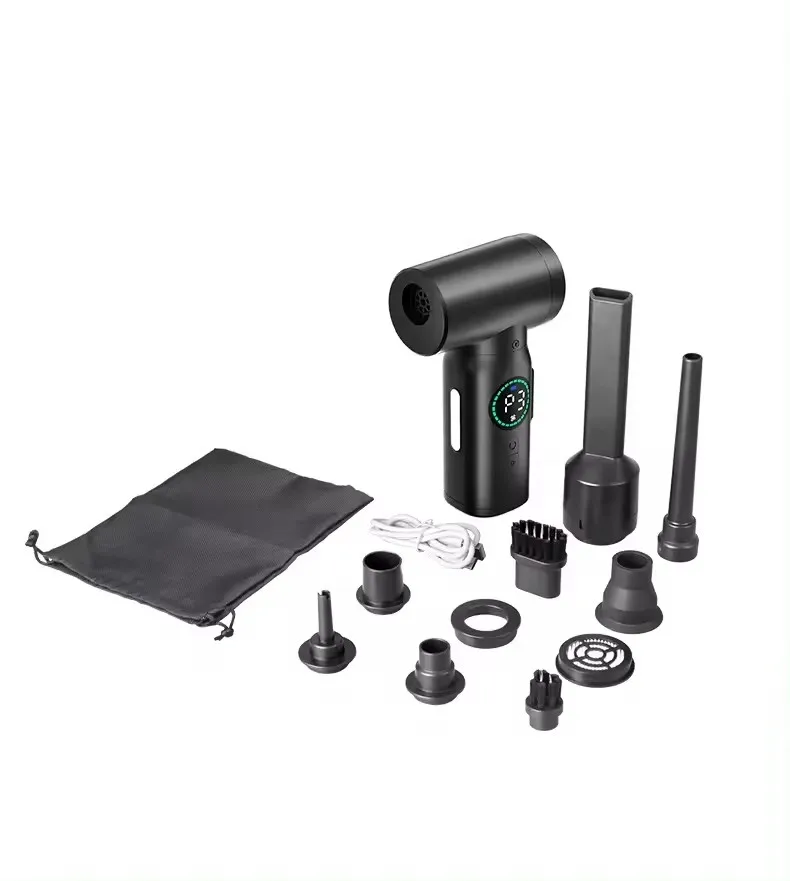 Multi-Functional Wireless Air Pump Indoor And Outdoor Car Gap Dust Removal Blower Digital Display Highlight Vacuum Cleaner