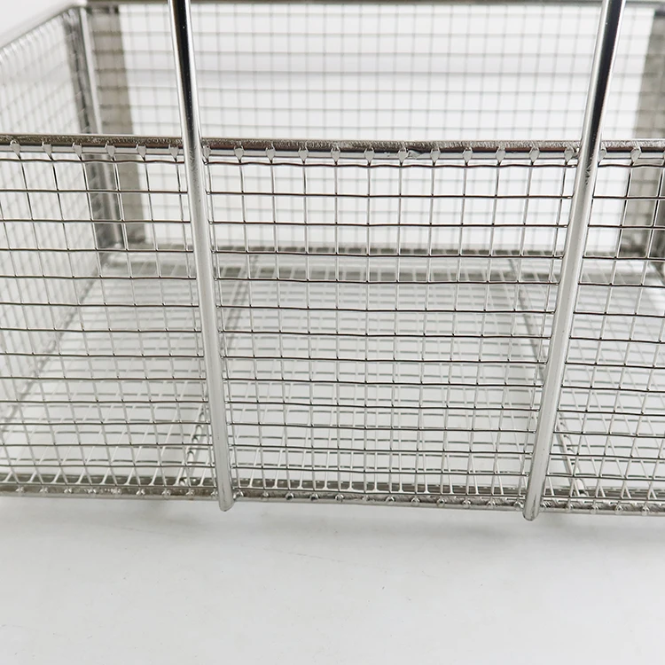 Customized Farmhouse Metal Wire Mesh Food Organizer Storage Bin Basket with Handles Under Shelf Hanging Wire Storage Basket