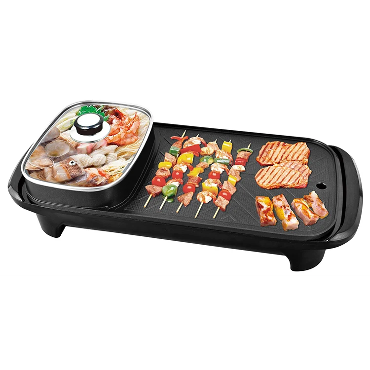 Two in One Home Use BBQ large Highly Efficient Multi Function Indoor Table Smokeless Electric Grill