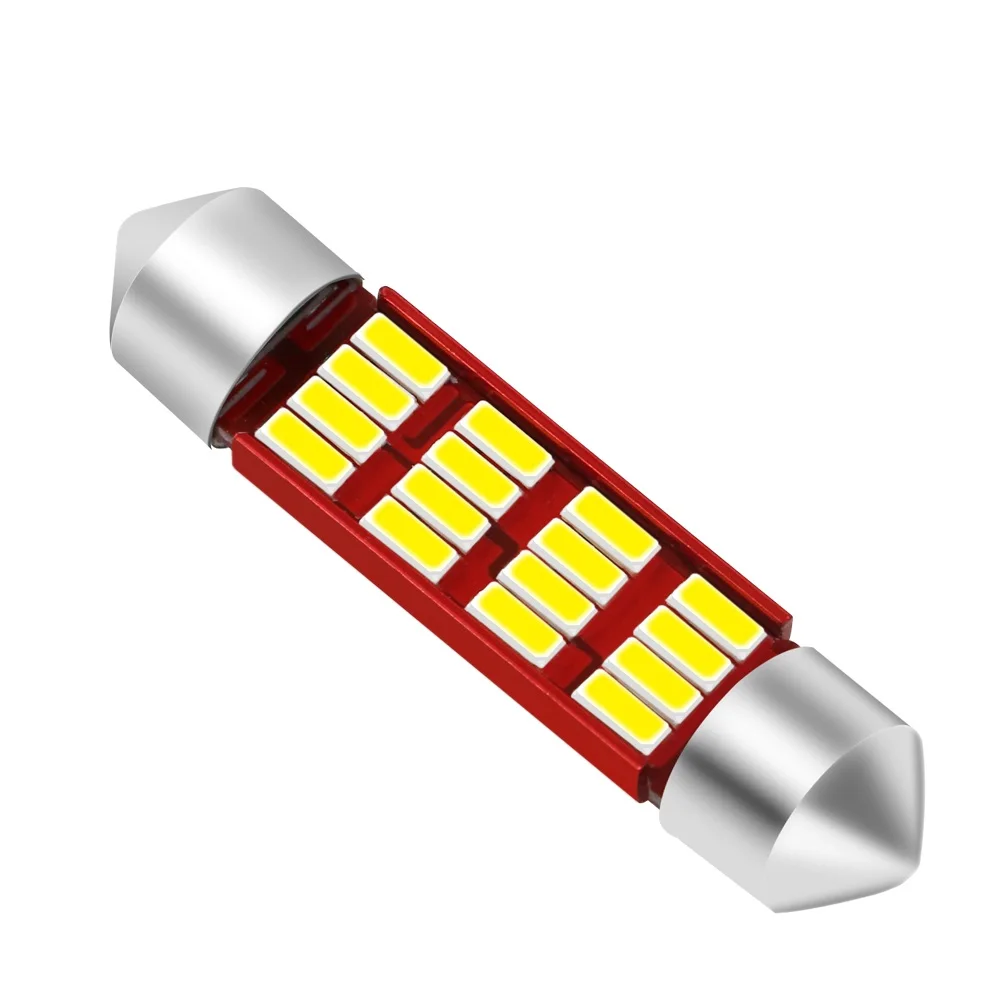 Wholesale 1.6W Festoon C5w Led Canbus 4014 16 SMD White Bulb 12V 31/36/39/41MM Car Dome Light Reading Lamp DJ049