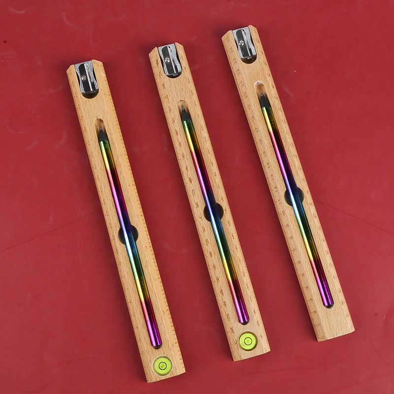 Back To School Kids Stationery Set High Quality School Supplies For Students Multifunction Student Ruler Sharpener