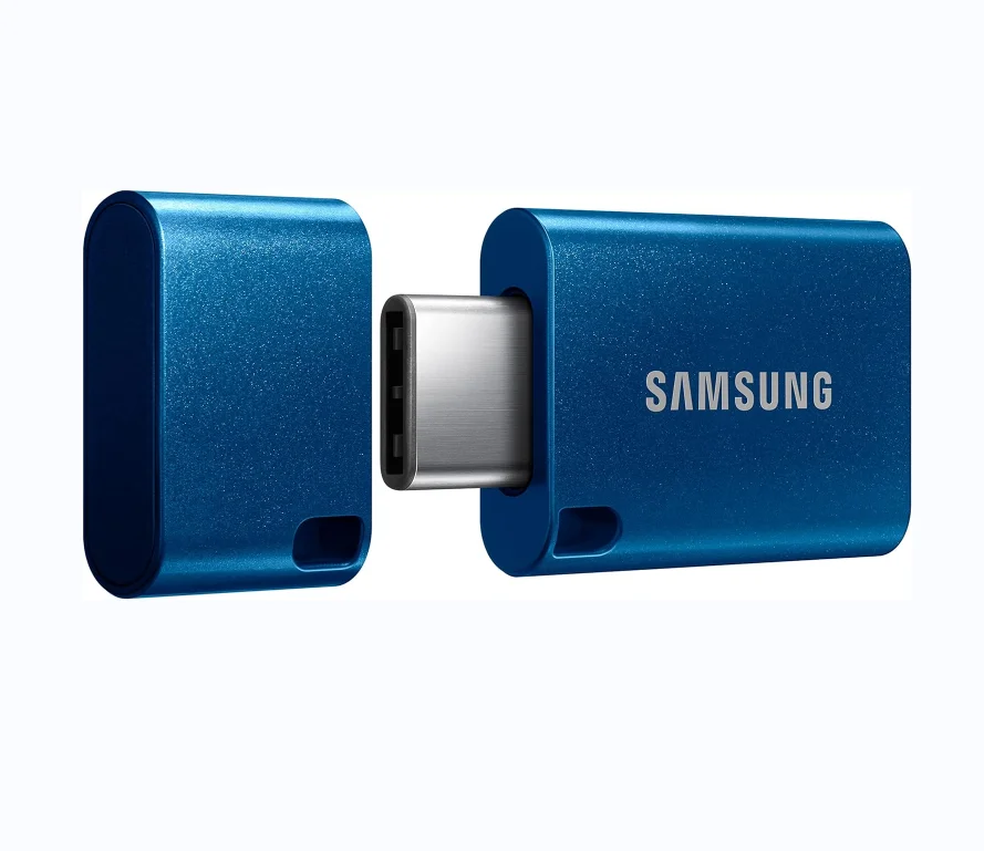 2024 Blue MUF-256DA/AM Type-C USB Flash Drive 256GB Capacity 400MB/s Read Speed 11 Secs Transfer 4GB Files Stick USB