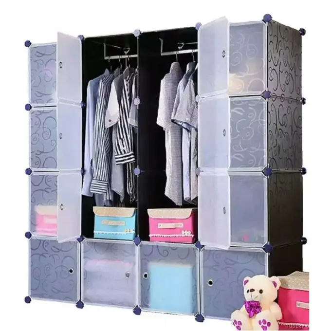 Hot selling PP Panel Plastic cube Wardrobe for kids silica gel desiccants for wardrobe home household
