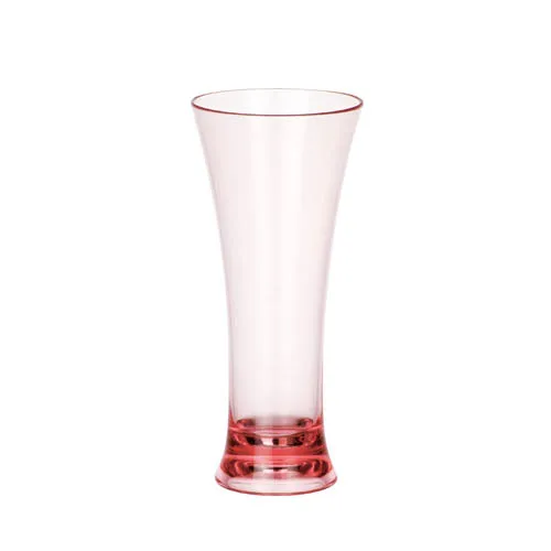 Beverage Juicer Cup Plastic Flared Tall Drinking Glass 10oz Polycarbonate Frozen Drink Cup