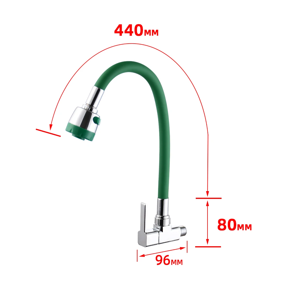 2023 Zinc  Wall Flex Kitchen Faucet Hose Single Handle Sink Water Tap Wholesale
