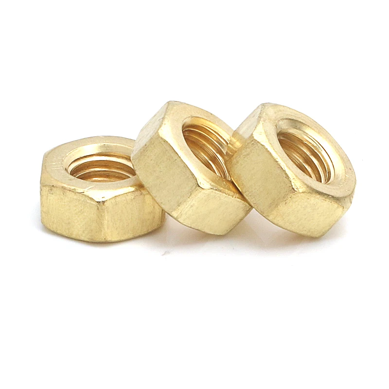 High quality low price brass hexagon nuts