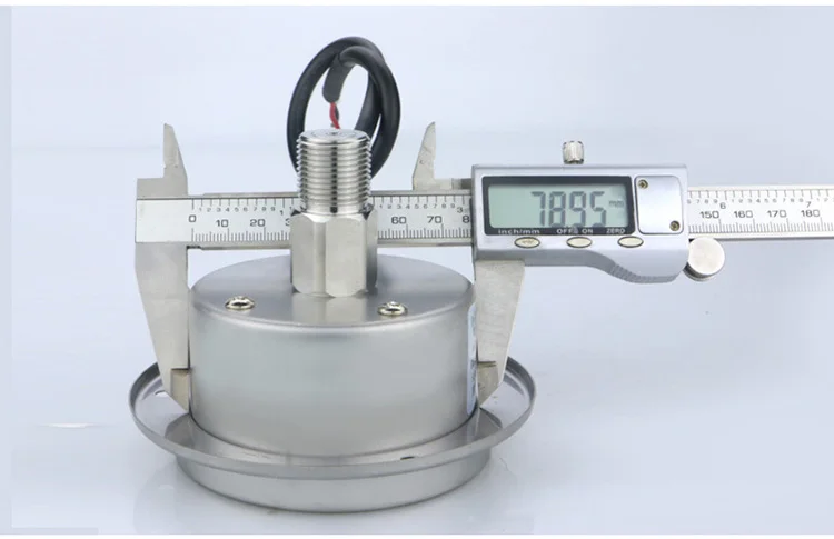 High accuracy 0.5%FS 80mm stainless steel back connection 4 wire digital switch air Pressure gauges