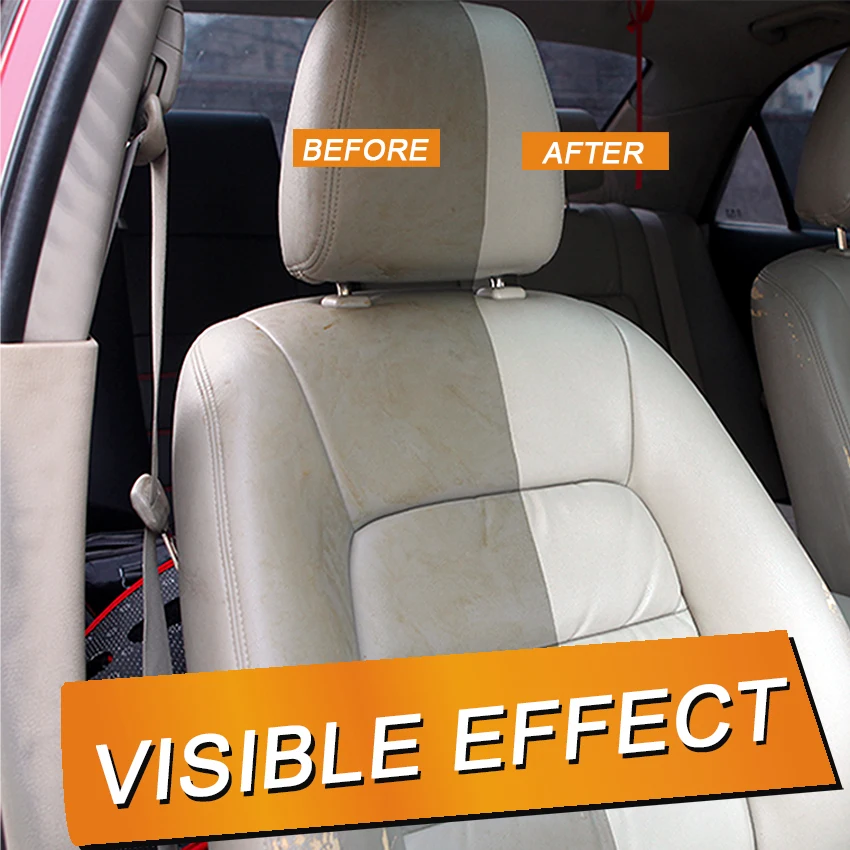 Car interior cleaner, leather seat flange flannel, cleaning and decontamination, dual use for both car and home use