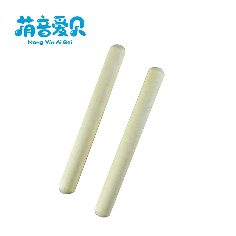 Wholesale Orff musical instruments wood claves Wooden Rhythm Sticks