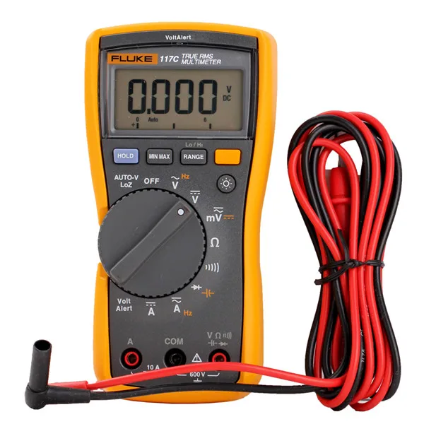 550g Weight Three years Warranty Fluke 117C AutoVolt automatic ac/dc voltage selection  HVAC Multimeter