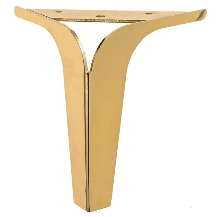 Y Shape Golden Sofa Legs Hardware Luxury Furniture Chrome Hairpin Metal Iron Sofa Legs