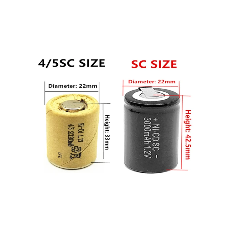 Factory wholesale High Quality Batteries 1.2v Ni Cd Sc 1200mah Rechargeable Battery