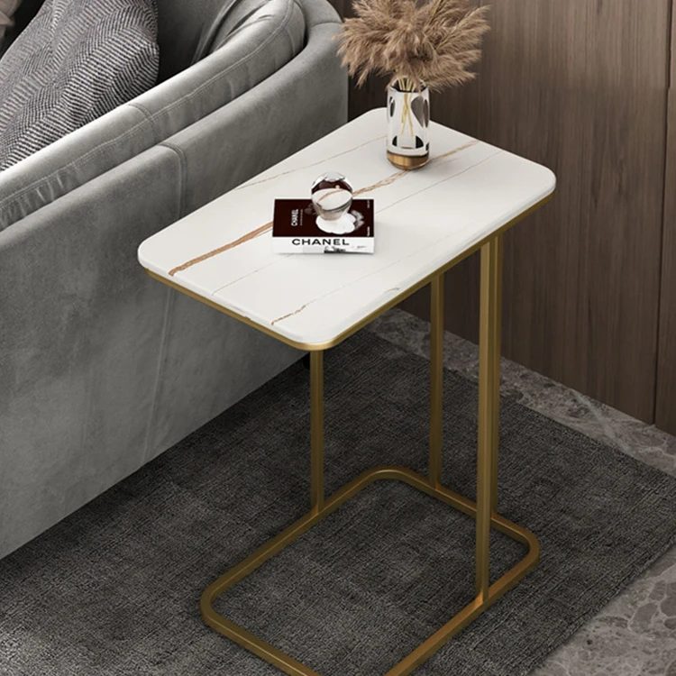 Multifunction Marble Rectangle Sofa Side Coffee Table For Living Room