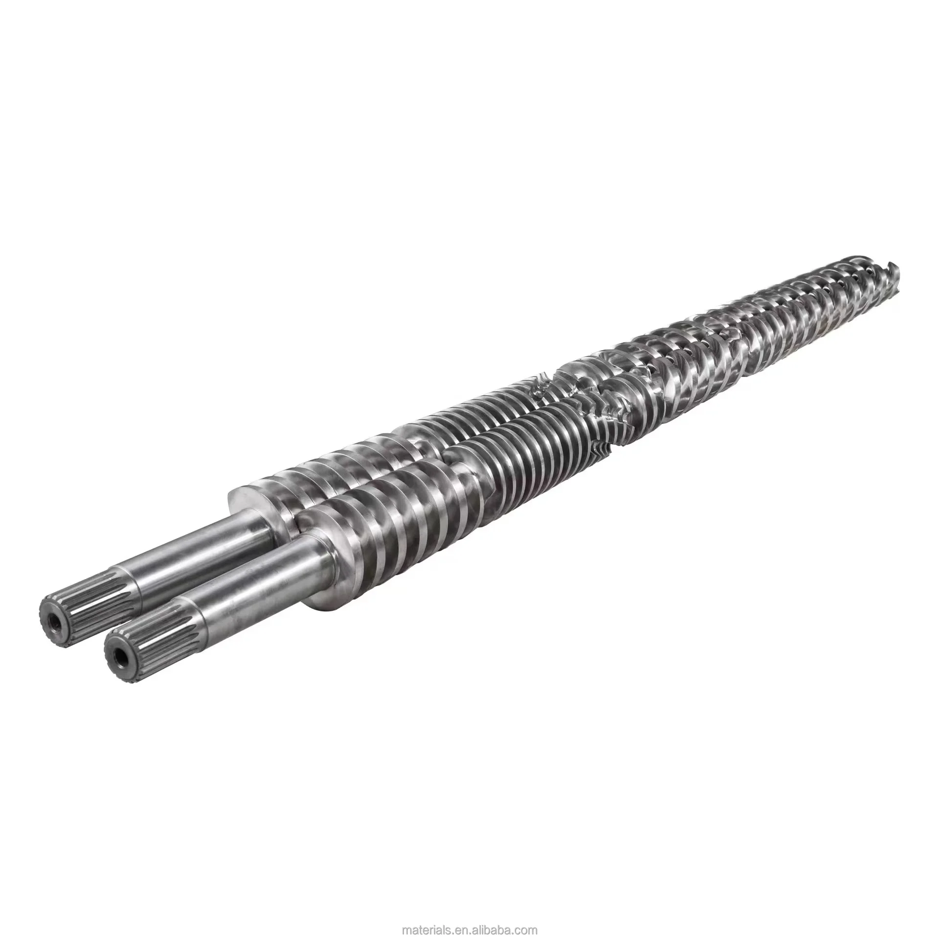 38crmoala High-Quality Alloy Structural Steel Conical Twin Screw and Barrel for PVC WPC Profile