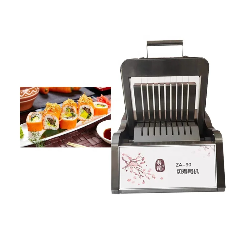 Manufacture Supplier 55 W 110V/220V Cutter Maker Sushi Roll Cutting Machine 8/10/12 pcs/Time
