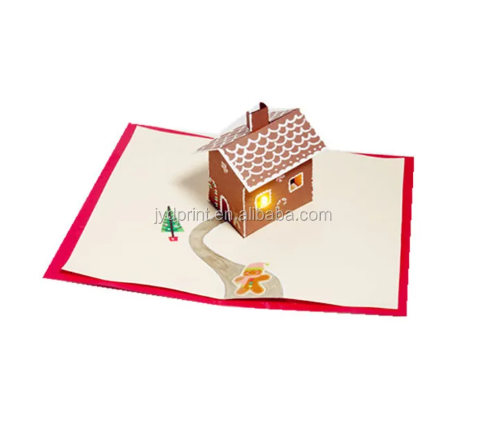 custom innovative 3d card pop up music greeting card with sound