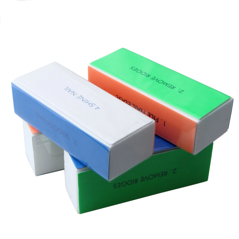 Wholesale Factory Cheap Price 4 Sided Buffer Block 4 Step Sponge Buffing Block Shine Nail Buffer