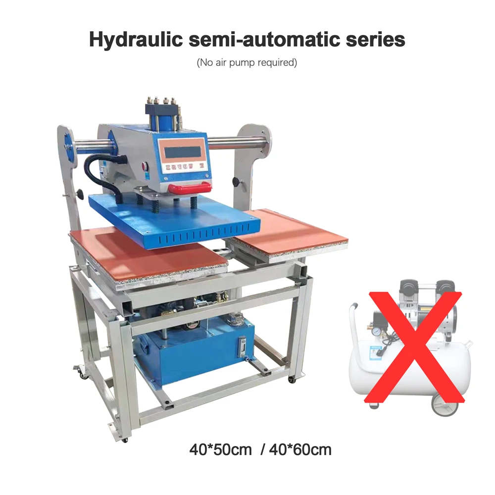 MomoTech 40X50cm Automatic Opening Pneumatic Sublimation Heat Press for Fast and Accurate Image Transfer on Textiles