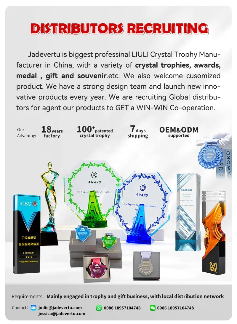 18 years crystal medal manufacturer original patent hanging medal customization Medal presentation at the Games marathon