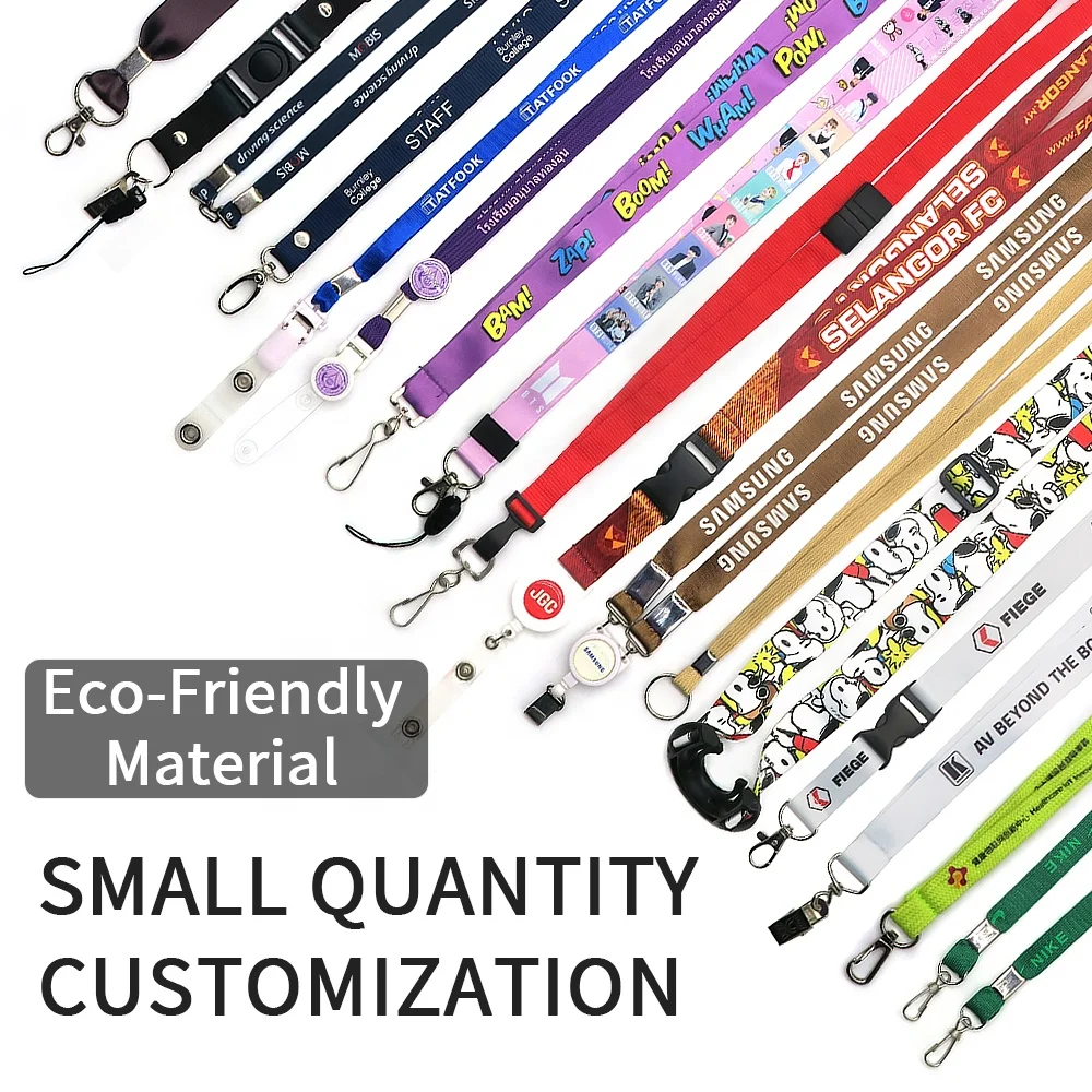 Hot Sale Polyester Lanyards With Logo Custom Neck Nylon Custom Lanyard Other Satin Sublimation Id Lanyard Wholesale