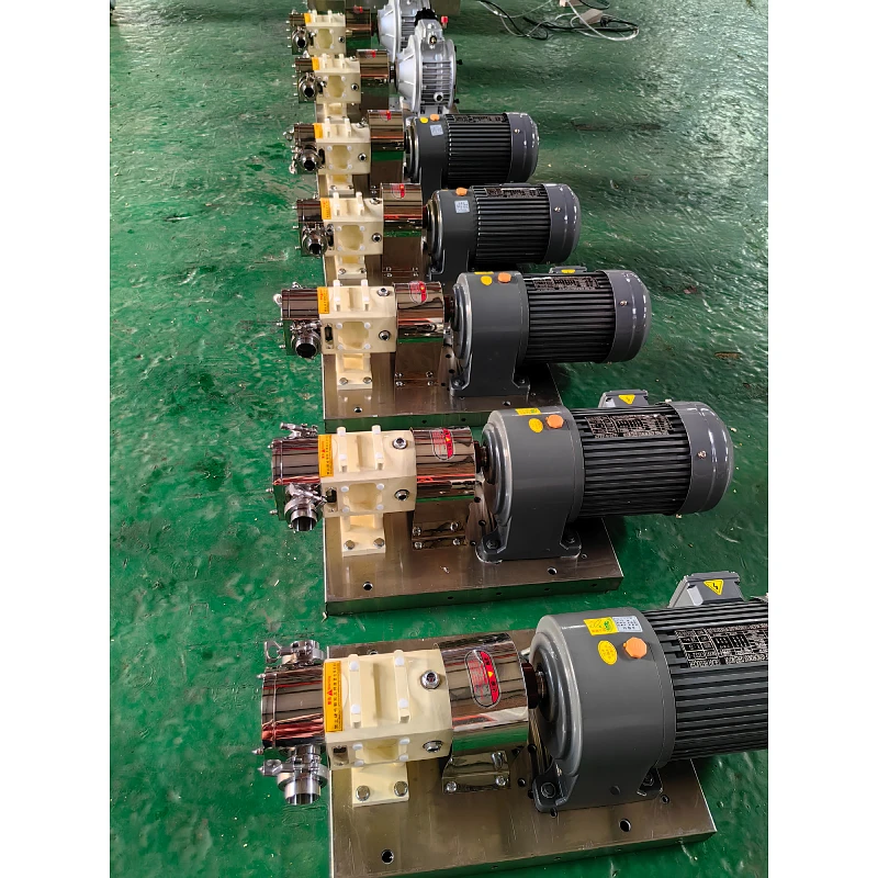 Miniature Sanitary Cam Rotor Pump Food Grade High Viscosity Rotary Lobe Pump