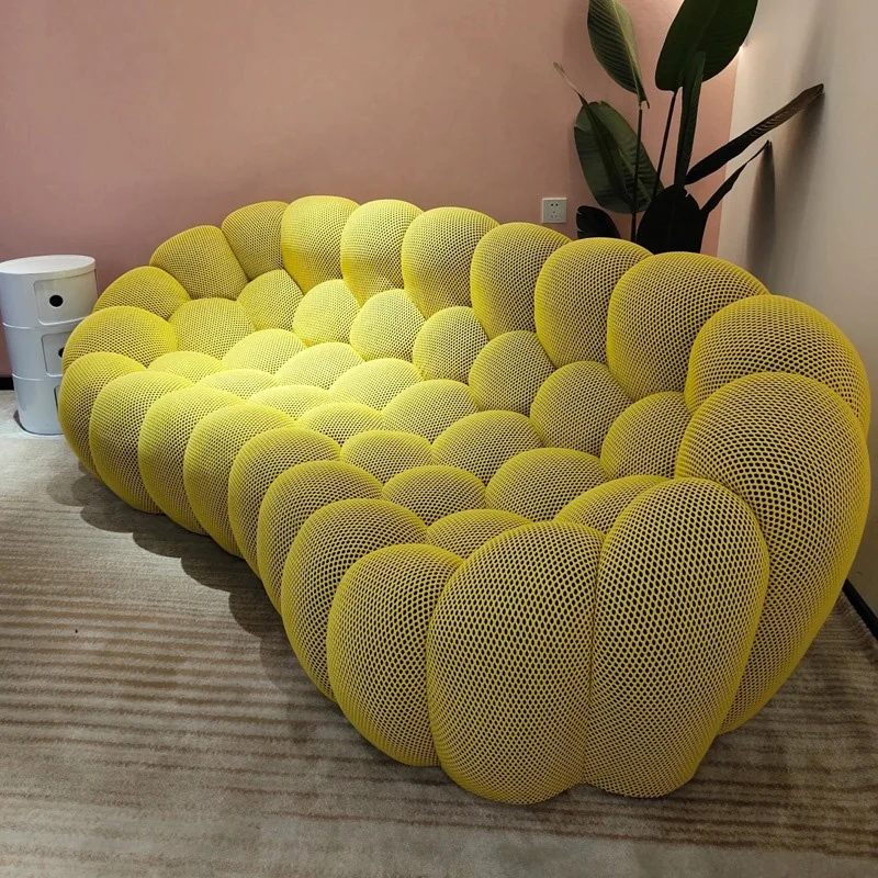 Customized Italian Design Bubble Couch Modern Living Room Furniture Colorful Fabric