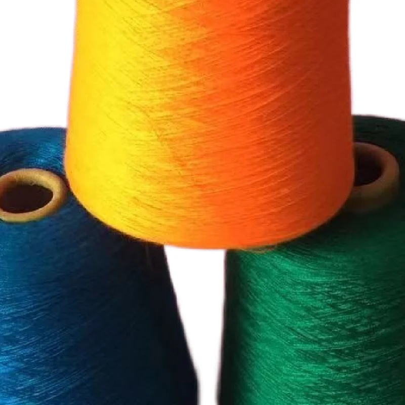 Eco-Friendly 100% Bamboo Yarn 32S Orange Organic Bamboo Yarn Ring Spun Raw Yarn for Knitting and Weaving