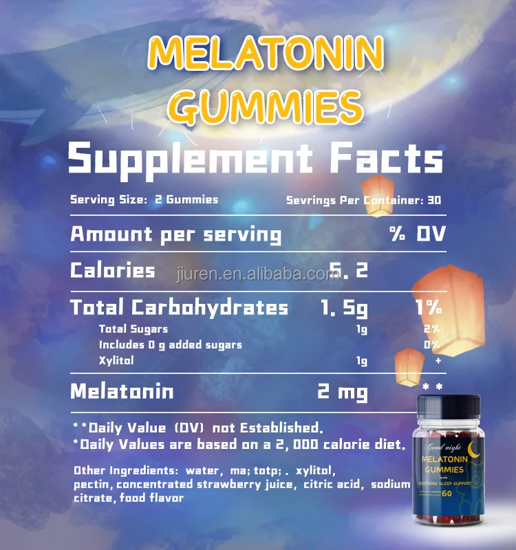 Melatonin Sleep Gummies Candy Capsules Sleep Gummies Deep Stabilizing Sleep Capsules