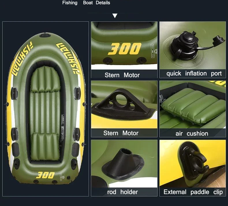 Надувная гребная рыболовная лодка, резиновые большие спортивные лодки с комплектом моторов