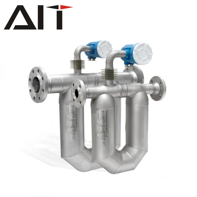 Coriolis Mass Flow Meter for CNG Gas 0.2%accuracy LCD Digital Flowmeter