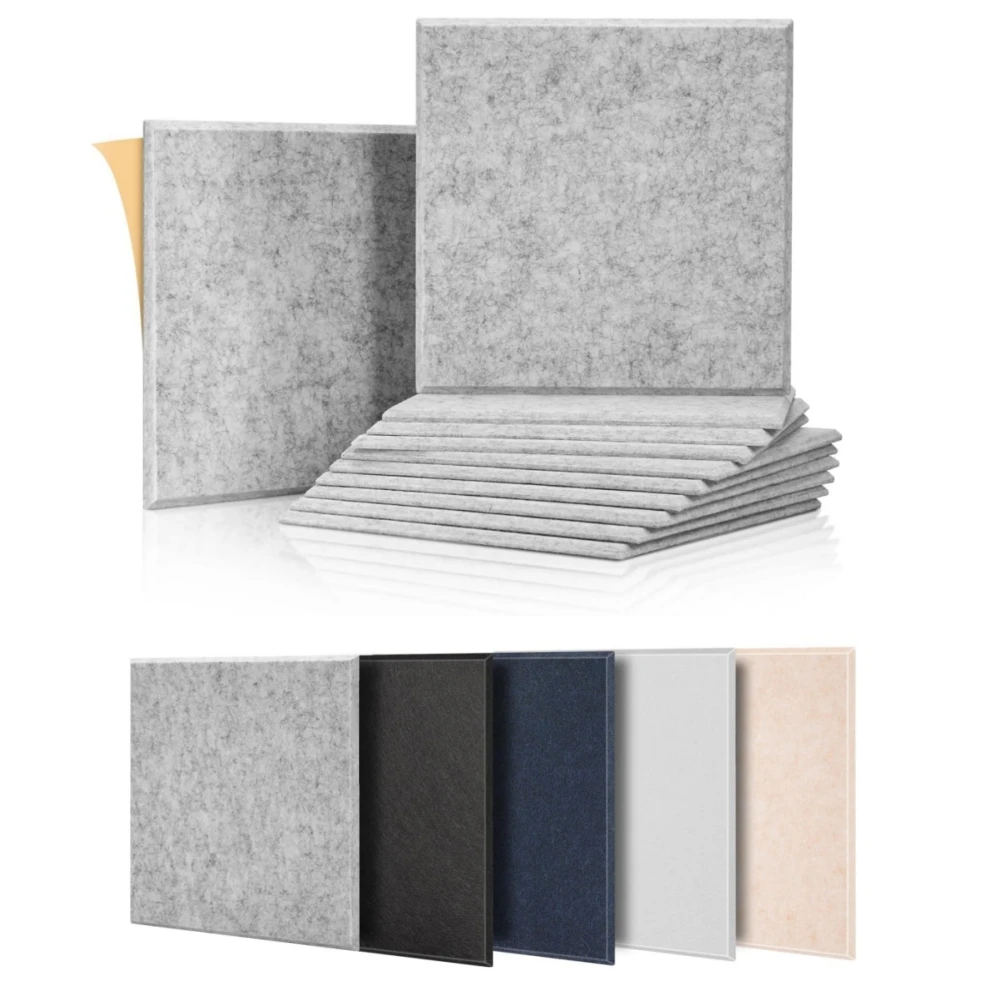 polyester soundproof wall panels High Density pet felt acoustic panel for theater room cinema building kids room