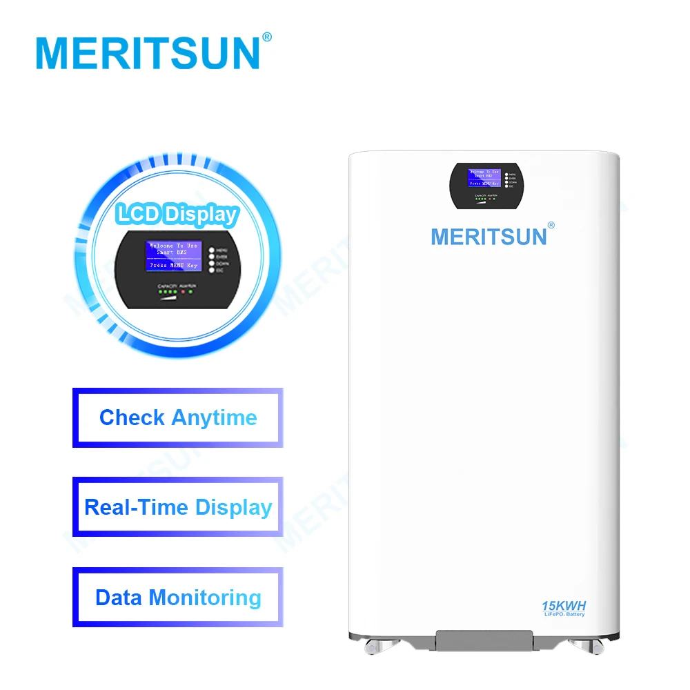MeritSun Power Energy Storage Battery 48V 300AH LiFePO4 Lithium Batteries 15Kwh Lithium ion battery For Solar System